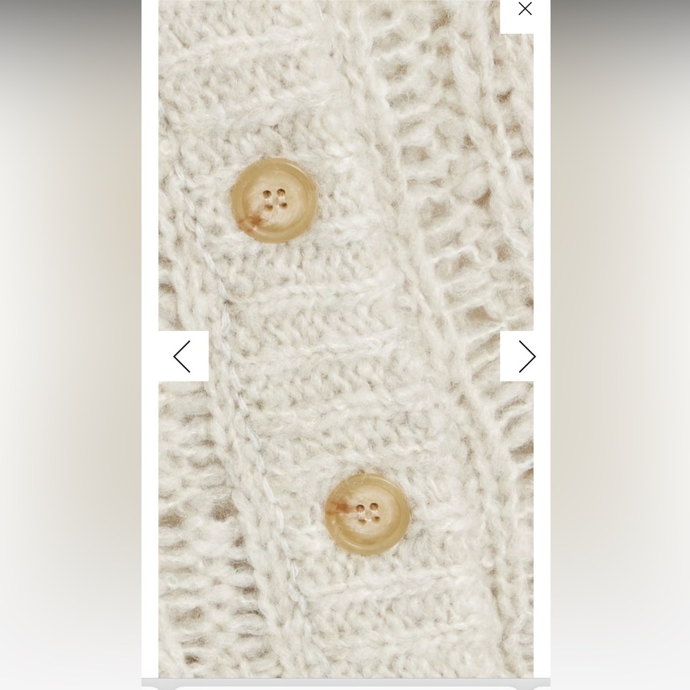 ATM Anthony Thomas Melillo cable-knit cardigan size Small - Picture 4 of 9